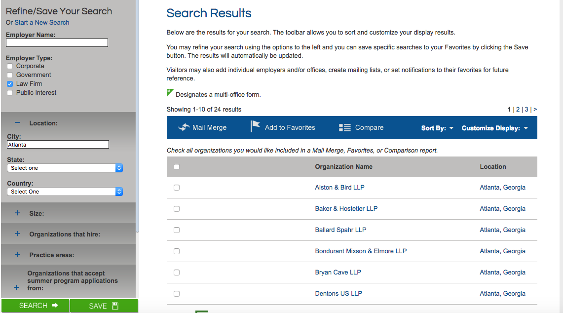 NALP Search